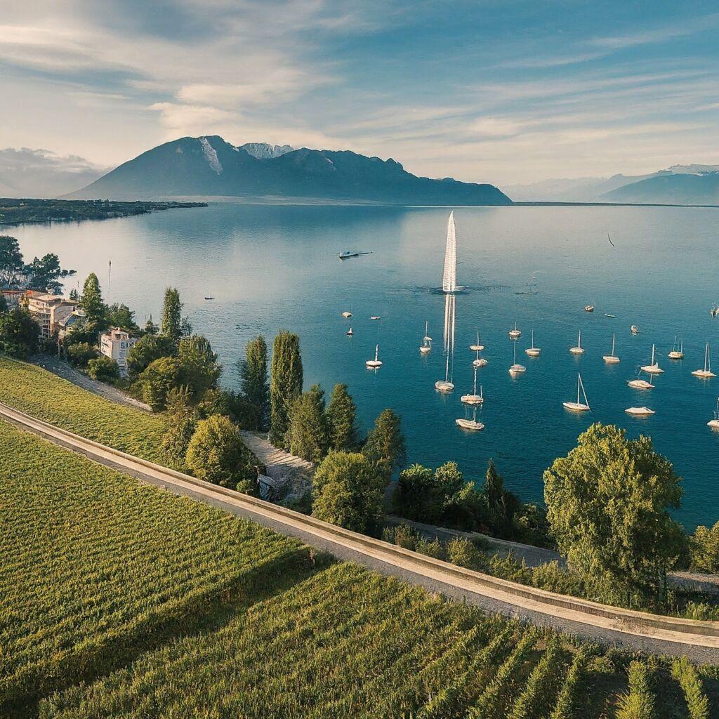 Lake Geneva: Picturesque Shores and Bustling City Life
