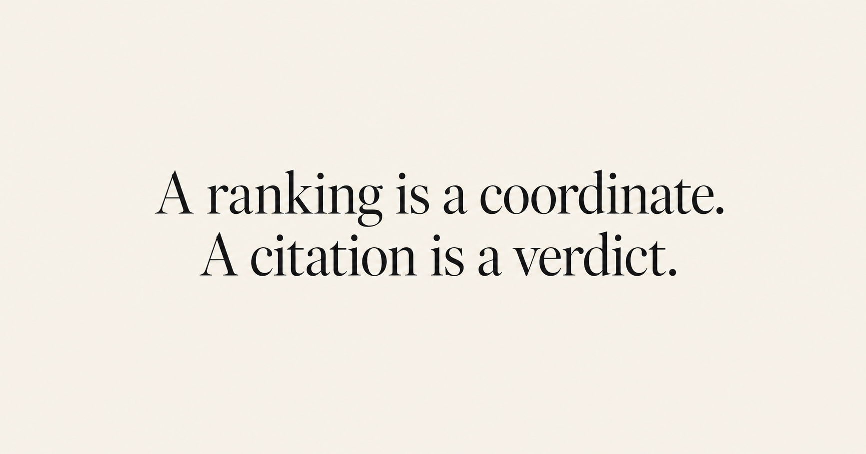 AI Citation not ranking